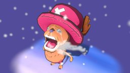 Chopper Crying hat, fanart, one, toon, sad, tony, meme, chopper, deer, snow, piece, cry, reindeer, real, higher, luffy, netflix, one-piece, handpainted, 3d, lowpoly, pirate, anime, onepiece, crunchyroll, llorando