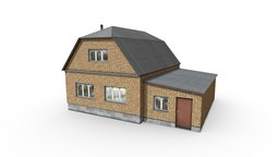 Village house exterior, residential, russian, russia, outdoor, denlog, house, village, noai