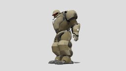 Mek_HCA_01 mechanic, armor, armour, mech, videogame, rig, mecha, exoskeleton, military-vehicle, lowpoly, military, animation, animated, rigged
