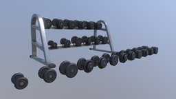 Dumbbell Rack bar, bench, plate, set, rack, dumbbell, training, bodybuilder, bodybuilding, sport