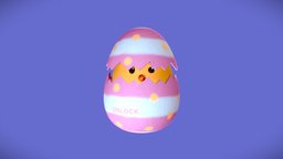 Chicken in Egg egg, chicken, maya3d, substancepainter, substance, maya, character, 3d, art