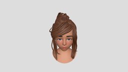 Cute Girl face, cute, topology, head, girl