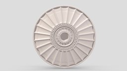 Classic Ceiling Medallion 01 kit, room, exterior, element, ceiling, architectural, ornament, molding, cornice, classic, medallion, gothic, bash, decor, corbel, details, rosette, classical, kitbash, finishes, pilaster, cartouche, acanthus, 3d, design, house, home, decoration, interior, temple