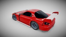 Mazda RX7 sportscar, mazda, mazdarx7, unity3d, vehicle, car