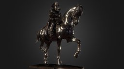 Napoleon for UE4 (Mobile Friendly) france, french, monument, realtime, nanite, statue, rtx, ue4, napoleon, pbr, horse, mobile, ue5