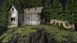 DAE Diorama dae, trees, abandoned, ocean, diorama, beach, waves, howest, digitalartsandentertainment, 3d1, fyp, housemodel, howestdae, house, 3d1assignment, bytheocean, noai