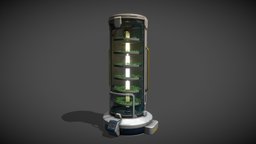 Oxygen Farm plant, moon, lunar, prop, blizzard, leaf, oxygen, metal, tank, station, bush, substancepainter, handpainted, unity, game, sci-fi, concept, space, spaceship, environment