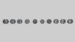 Low Poly Wheel Pack 01 automobile, wheel, rim, truck, toon, tire, accessories, drag, furniture, lowpoly, racing, car, race, sea, steel, noai
