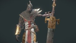 Stelae knight warrior, realtime, undead, xyz, character, fantasy, knight
