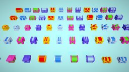Treasure Chest Pack chest, treasure, treasurechest, blender3dmodel, treasure-box, chestbox, chest-treasure, chest-lowpoly, lowpoly, gameasset, animated, hypercasual