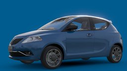 Lancia Ypsilon 2017 automobile, european, euro, italy, detailed, hatchback, italian, ypsilon, lancia, vehicle, car, highpoly, supermini