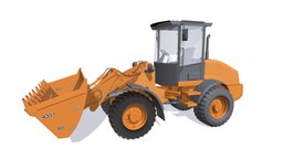Wheel Loader wheel, power, gas, rotor, excavator, mine, digger, mining, forklift, loader, tractor, machine, backhoe, grader, industrial