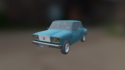 Vaz2107 drive, lada, auto, vaz, game, 3d, model, racing, car