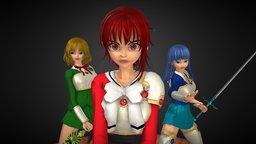 Magical Warriors armor, games, avatar, rigging, medieval, women, uniform, magician, unrealengine, bluehair, animegirl, digital3d, girl, vrchat, anime3d, weapn, fantasycharacter, warrior-fantasy, vtuber, character, unity3d, girl, blender, female, sword, anime, knight, warrior-woman, suimsuit