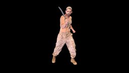 Male Scan body, muscle, fitness, bodyscan, engine, anatomical, weapon, knife, photogrammetry, asset, model, man, human, male, blade, person, noai, human-engine