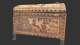 Painted Chest of Tutankhamen egypt, egyptian, sphinx, nubia, pharoah, tut, amarna, cairo, tutankhamun, tutankhamen, tutankhamon, tutankhaten, howard_carter, canarvon, valley_of_the_kings, lord_canarvon, 18th_dynasty, nubians, egyptian_museum
