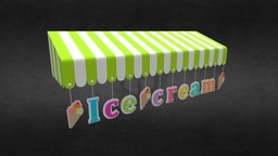 Awning 3d Model 06 accessory, shade, cityscape, canvas, woven, canopy, awning, overhang, marquis, basis, covering, architecture, 3d, lowpoly, model, house, 3ds, building, shop, industrial