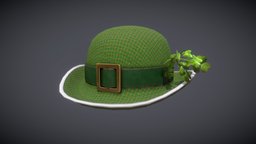 St. Patricks Day Bowler with Shamrocks virtual, hat, st, prop, reality, ireland, day, vr, irish, hats, pattys, patricks, game-asset, shamrock, game-model, low-poly-model, ladies, props-assets, virtual-reality, vrchat, low-poly-game-assets, props-game-assets, shamrocks, bowler, womans, st-patricks-day, stpatrick, props-assets-environment-assets, substancepainter, substance, low-poly, game, lowpoly, low, female, bowlerhat, ladieswear, stpatricksday, paddys, "stpattysday", "noai", "st-patricks"