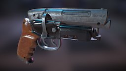LAPD 2019 Blaster blaster, cyberpunk, quixel, pistol, movie, bladerunner, substance, weapon, blender, sci-fi, gun