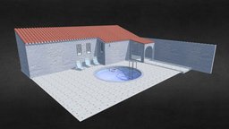 Mediterranean Villa Pool villa, exterior, pool, architecture, house, home, structure, building