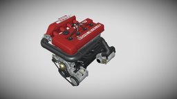 Nissan FJ20ET Engine nissan, skyline, cars, turbo, engine, rs, gt-r, jdm, lowpoly-gameasset-gameready, lowpoly, car, fj20e, fj20