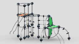 Lappset Cobalt tower, frame, bench, set, children, child, gym, out, indoor, slide, equipment, collection, play, site, vr, park, ar, exercise, mushrooms, outdoor, climber, playground, training, rubber, activity, carousel, beam, balance, game, 3d, sport, door