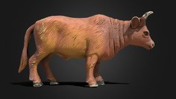 Plastic Toy Bull  .::RAWscan::. kids, toy, bull, photogrammetry, low, poly, plastic, kids-toys