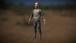 Aaron Redfield soldier, army, resident, zombies, substancepainter, substance, horror, evil