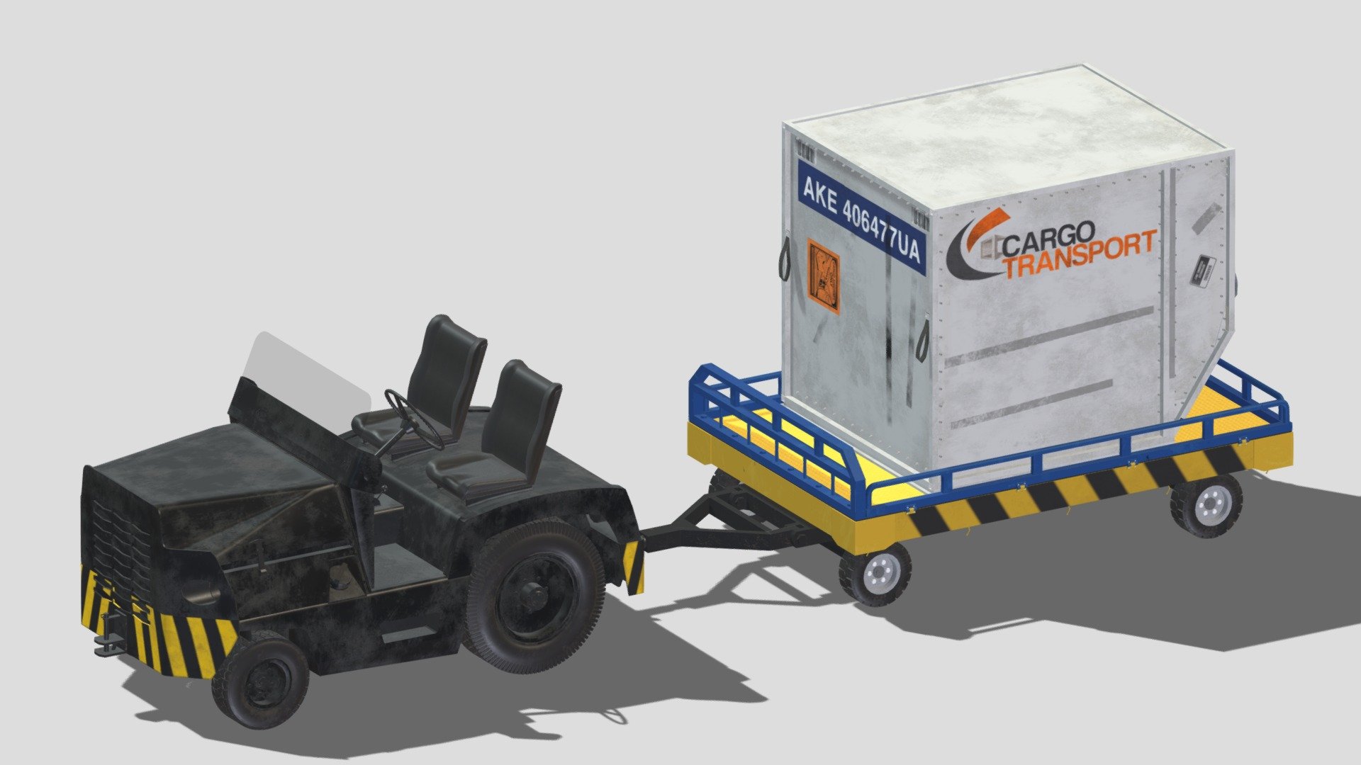 Hi, I'm Frezzy. I am leader of Cgivn studio. We are a team of talented artists working together since 2013.
If you want hire me to do 3d model please touch me at:cgivn.studio Thanks you! - Tug Clark CT30 Carrying Passengers Luggage - Buy Royalty Free 3D model by Frezzy (@frezzy3d) 3d model
