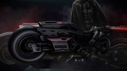 Batcycle wheel, film, printing, fan, visualization, interactive, detail, visual, sharp, production, superhero, flash, cgi, dynamic, handle, replica, collectible, realistic, engine, the, movie, effects, iconic, edges, high-detail, asset, 3d, vehicle, model, scan, design, digital, black, batbike, 3dmakerpro, action-packed, bat-symbol