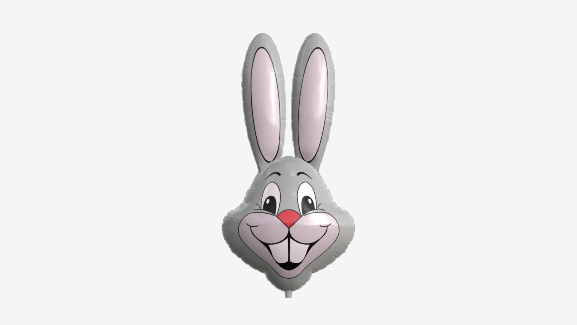 Decoration foil balloon 14 Rabbit - Buy Royalty Free 3D model by HQ3DMOD (@AivisAstics) 3d model