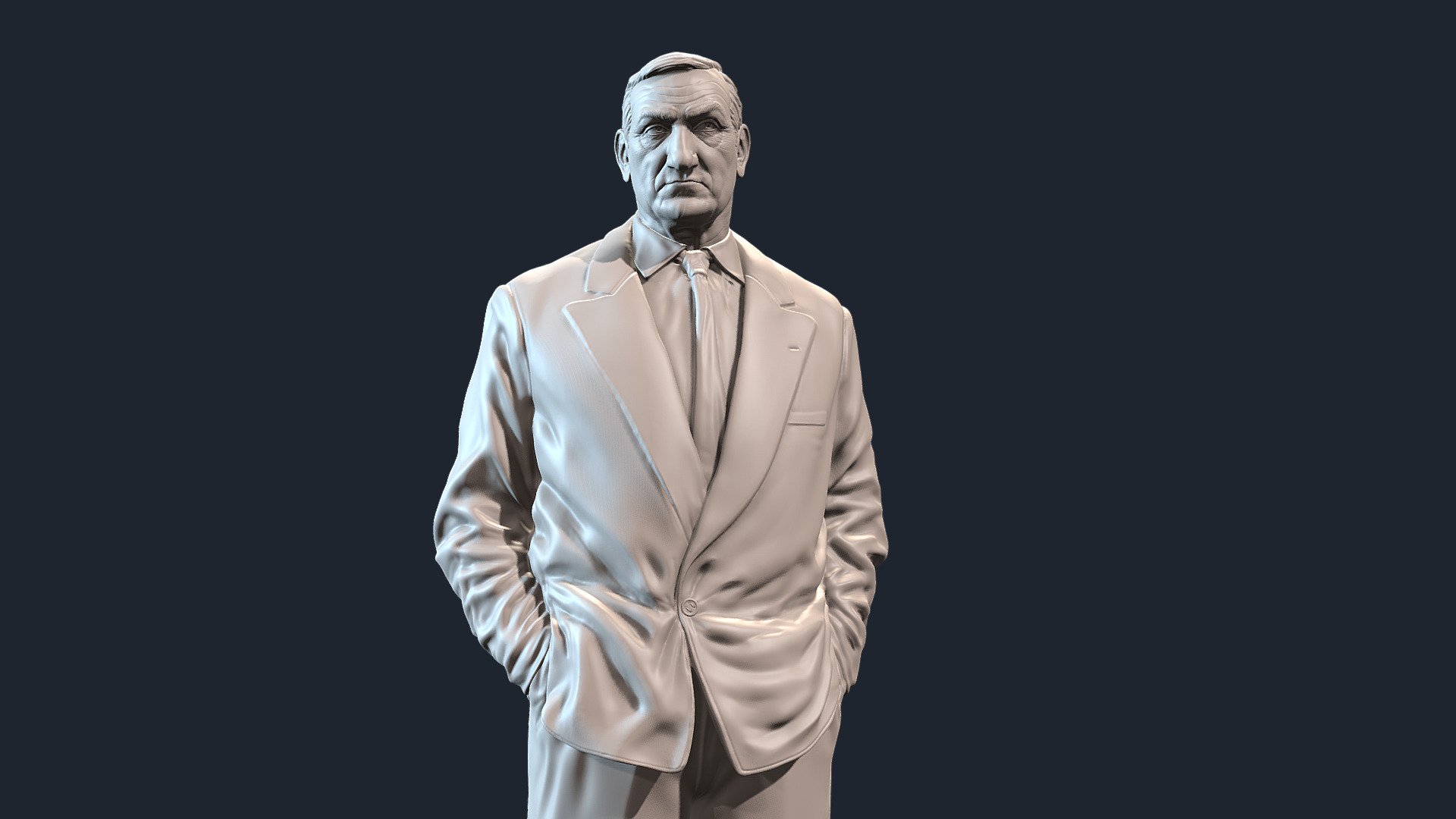 Printable template. Mesh resolution provided for a size of at least 60 cm. 
The base is detached from the character. 

Please put a star when downloading or no, it helps in SEO! thank you very much😉 - Lino Ventura - 3D model by voguart 3d model