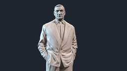 Lino Ventura france, cinema, actor, printable, sculpture3d, ventura, acteur, blender, blender3d, linoventura