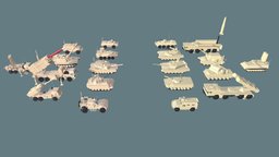 Low-Poly Tanks Mega Pack tanks, tank, unity, asset, vehicle, lowpoly, noai