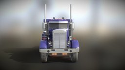 Peterbilt 381 truck, retro, mobilegames, ya_iljinser
