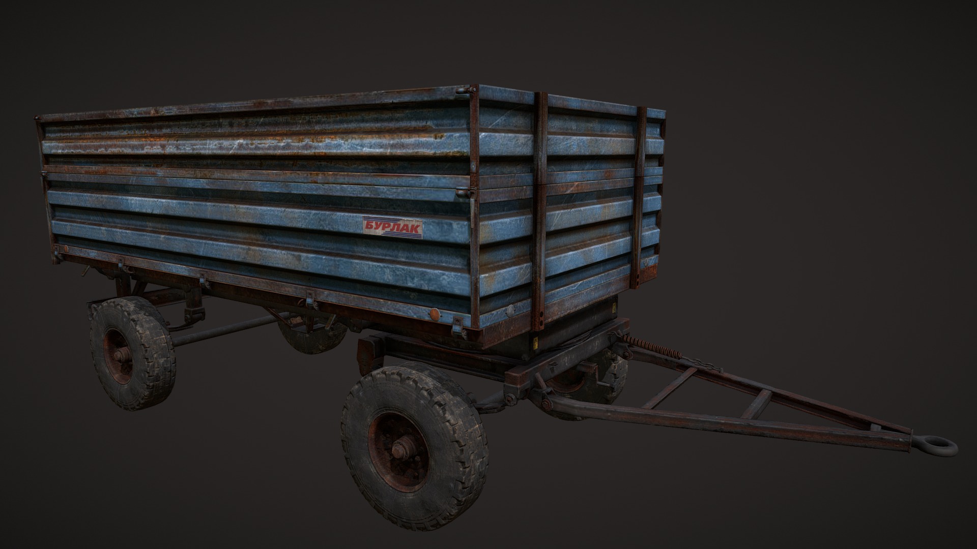-link removed- - Tractor Trailer (Тракторный прицеп) - 3D model by DayBreak (@6500562) 3d model