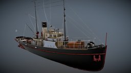 Steam Tug vessel, tug, steamship, steamboat, ship, boat