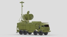 Krasukha Electronic Warfare System truck, system, printing, trailer, electronic, russian, vr, ar, warfare, deadly, print, radar, large, ew, belladonna, nightshade, 9k720, iskander, asset, game, 3d, military, usa, war, krasukha, 1l269, krasukha-2and4, krasukha-2, krasukha-4