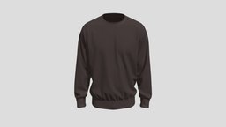 Crew-neck Sweatshirt cloth, boy, fashion, top, clothes, sweater, outfit, sweatshirt, garment, apparel, clo3d, menswear, sportswear, drapery, attire, pullover, clothing, casualwear, clo, zprj, marveloudesigner