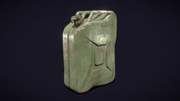 Fuel canister scene, games, rusty, dirty, graphic, fuel, props, old, stalker, chernobyl, canister, 3d, art, lowpoly, design, environment