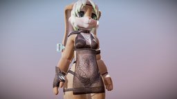 Zefie B bunny, cute, anthro, fur, furry, kemono, girl