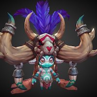 earthcaller Mih (Shaman) shaman, mih, character, game, 3d, lowpoly, fantasy, wow