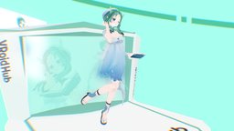 VRM model : 荀时 Alamp vrchat, vrmodel, vtuber, vrm, vtuber-commission