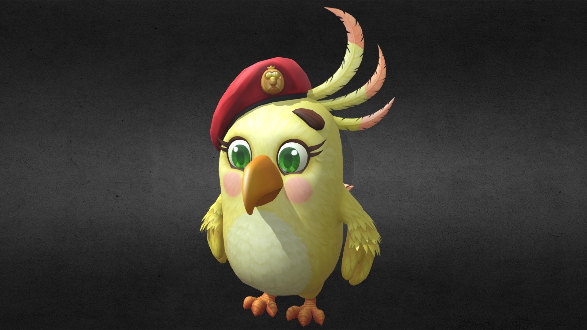 Angry Birds_Dahlia - 3D model by Amelia Lin (@amelia0714) 3d model