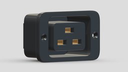 IEC 320 C19 Socket kit, computer, power, jack, set, element, pc, circuit, laptop, tablet, board, module, electronics, display, equipment, collection, audio, television, smartphone, plug, phone, port, connector, kitbash, 3d, female, technology, male