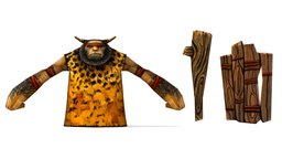 Low Poly Cartoon Creature Сave Pygmy goblin, armor, gladiator, rpg, warrior, fighter, soldier, viking, medieval, polygonal, hero, guard, mmo, npc, striker, warfare, enemy, caveman, hide, spotted, being, gnom, bludgeon, pygmy, lowpolygonal, cartoon, game, texture, lowpoly, low, model, military, characters, creature, animal, sword, monster, fantasy, polygon, "war", "shield", "beardhorn"