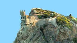 Swallows Nest Castle, Gaspra, Crimean Peninsula castle, ancient, nest, heritage, photogrametry, tourism, tourist, swallows, crimean, peninsula, oldbuilding, gaspra
