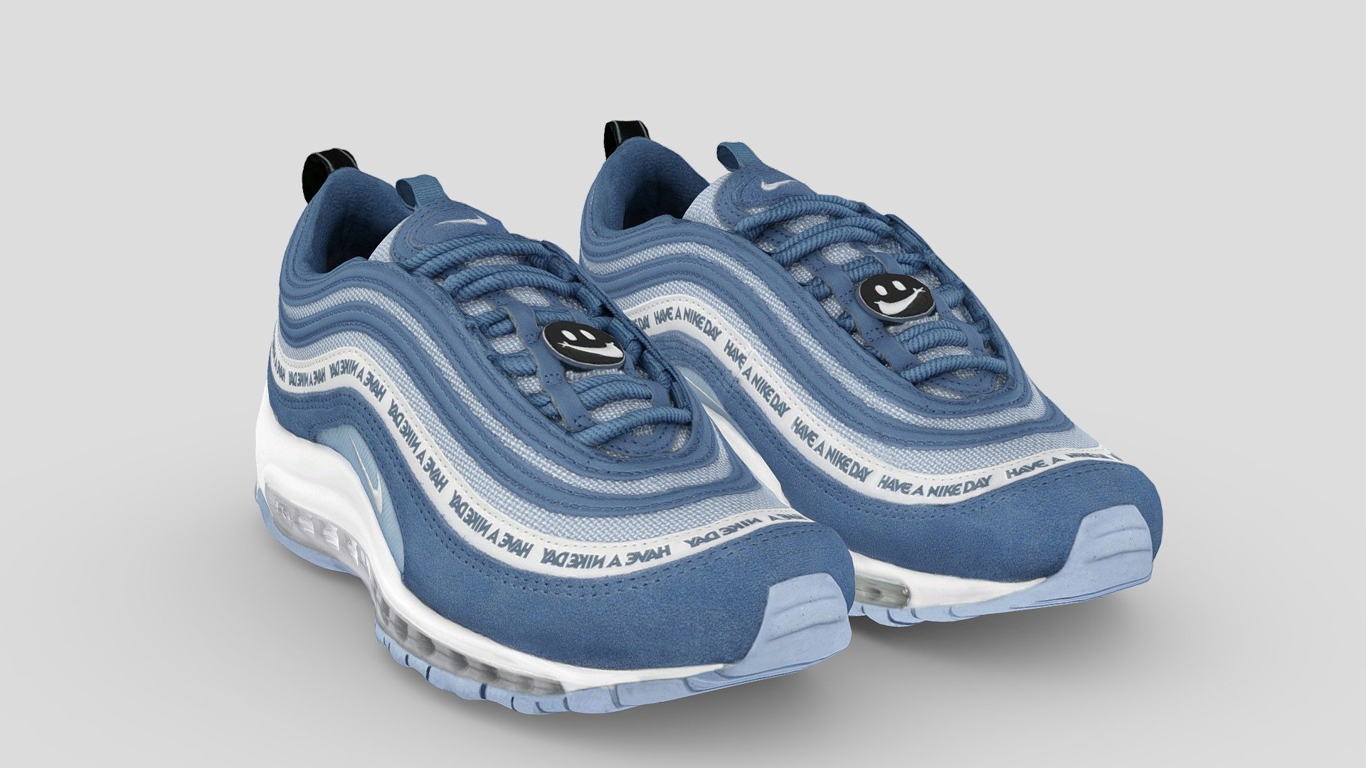 A Very Detailed scanned shoes with High-Quality .Reay to use in virtual try on project and game sim 4 or second life.

The Mesh is UV unwrapped.The length of all my shoes is about 24cm.

4096x4096 difuse Texture Map jpg format，in the compressed file rar.

The textures is lighting baked,the texture is uploaded to preview images.

File contains :

FBX .OBJ .stl.collada(dae).Difuse map Texture(jpg format).

If you want to change the colorway of the shoes, it is easy to do it with photopshop. If you want to change the colorway or decrease the polycourt ,I am willing to do it.

This is a professional scanning agency, if you want any other shoes, Don't hesitate to tell me.It will helps a lot.we are available for custom shoes scan.

Don't forget to check my other sneakers,Have a nice day：） - Nike Air Max 97 Have A Good Day - Buy Royalty Free 3D model by Vincent Page (@vincentpage) 3d model