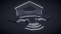 Virtual Event Stage Baked music, virtual, b3d, platform, event, stage, band, baked, vr, performance, show, concert, virtual-reality, gig, blender, virtual-event