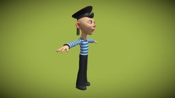 Sailor Cartoon kid, sailor, personage, men, character, cartoon